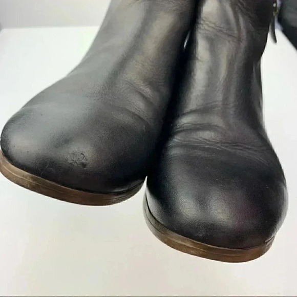Crown Vintage ankle booties sz 6.5 black leather - Picture 9 of 12